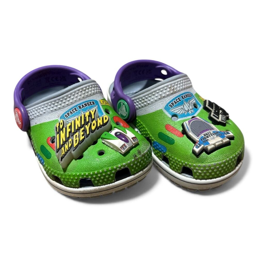 Toy Story Crocs Sz 4c Toddler Buzz Lightyear Light Up